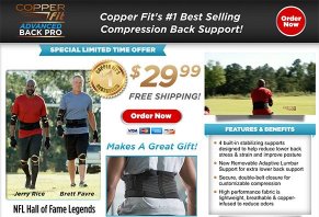 brett favre copper fit back